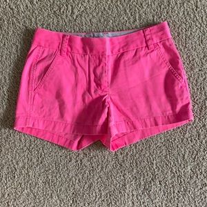 JCrew Chino Neon Pink Shorts